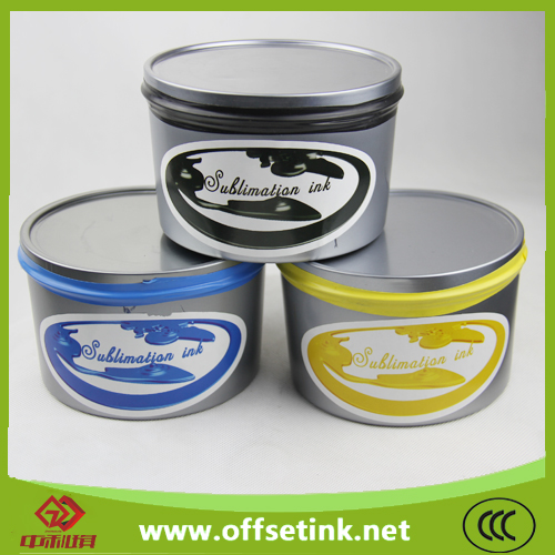 Vivid color, offset sublimation transfer ink