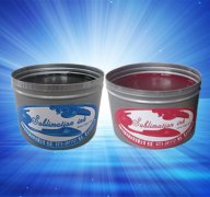 Sublimation inks used on offset lithographic p